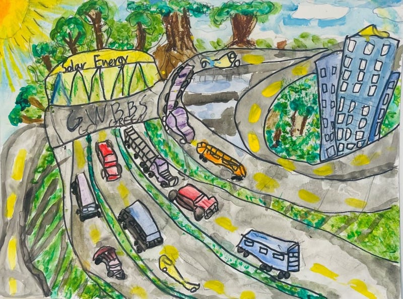 Wooju Kim, 11 years old, from Palisades Park, N.J. Runner-up in Port Authority poster contest.