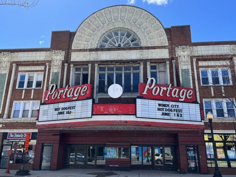 Chicago's Portage Theater, founded in 1920, was included on Landmark Illinois' list naming the most endangered historic places in the state.