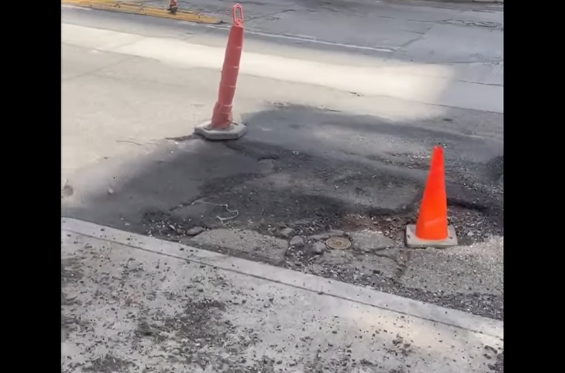 Large Pothole in Oakland