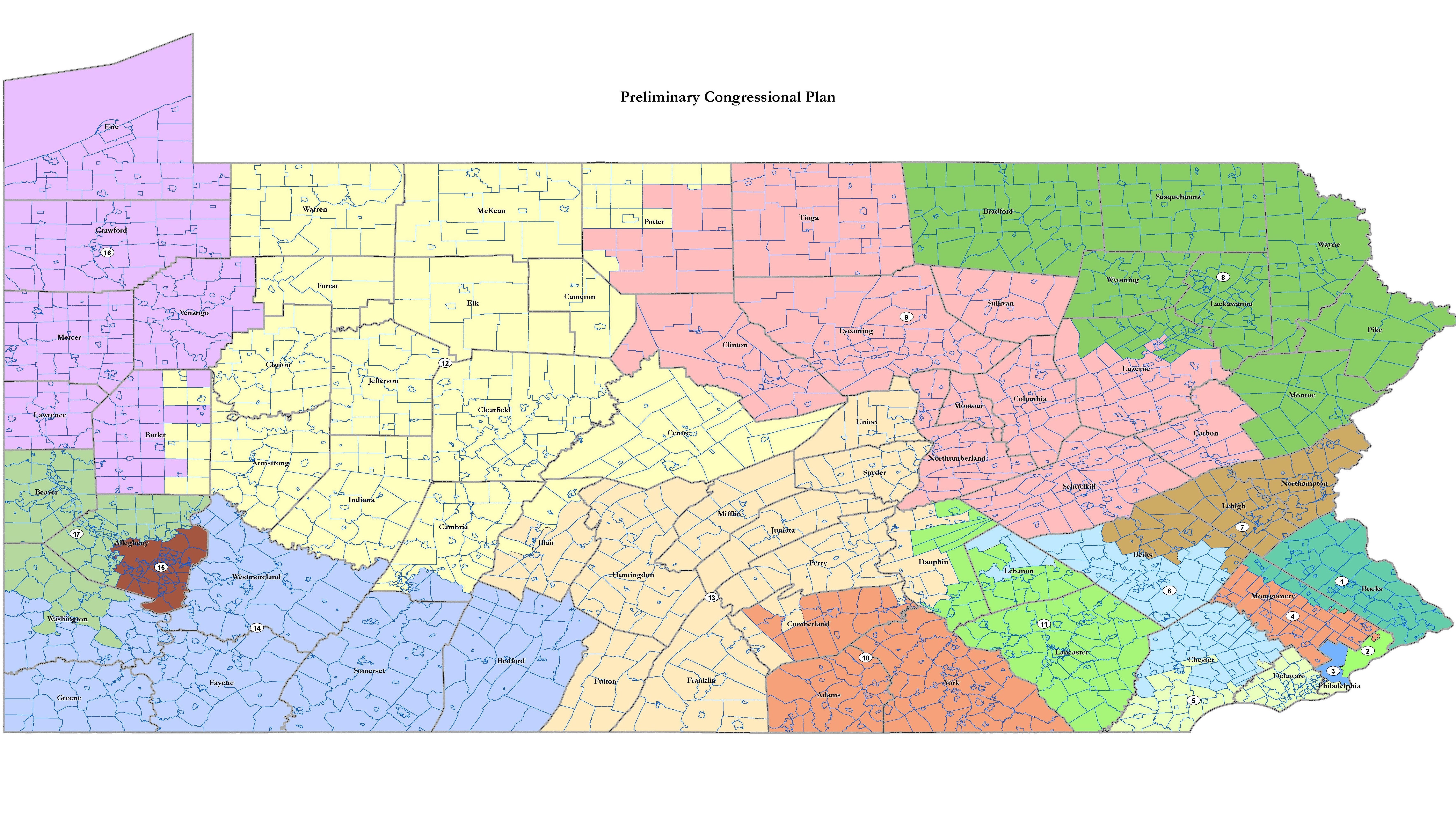GOP-proposed Pa. congressional map would see change in Chester, Montgomery counties