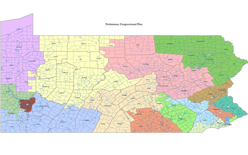 The Pennsylvania GOP redistricting plan.