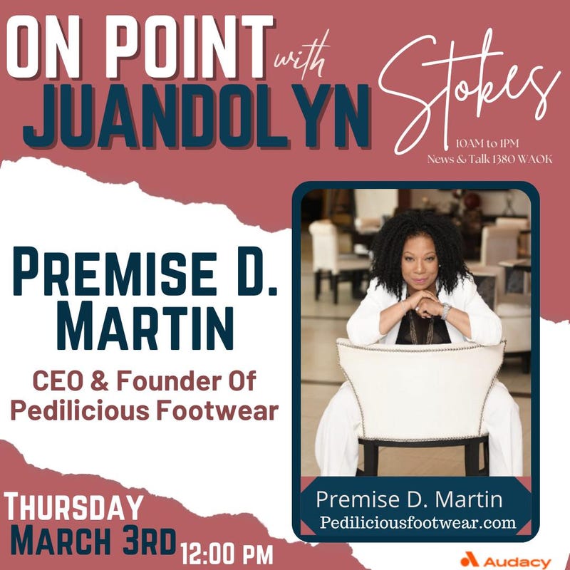 Premise Martin Talks Shoes with Juandolyn Stokes