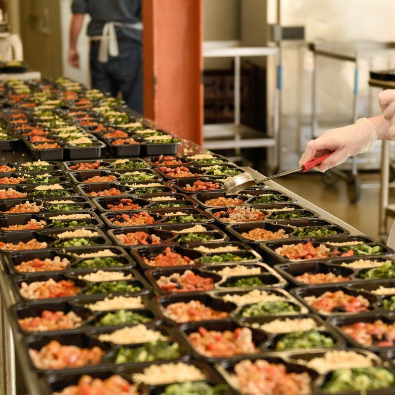 Pictured are prepared meals made by Moveable Feast 