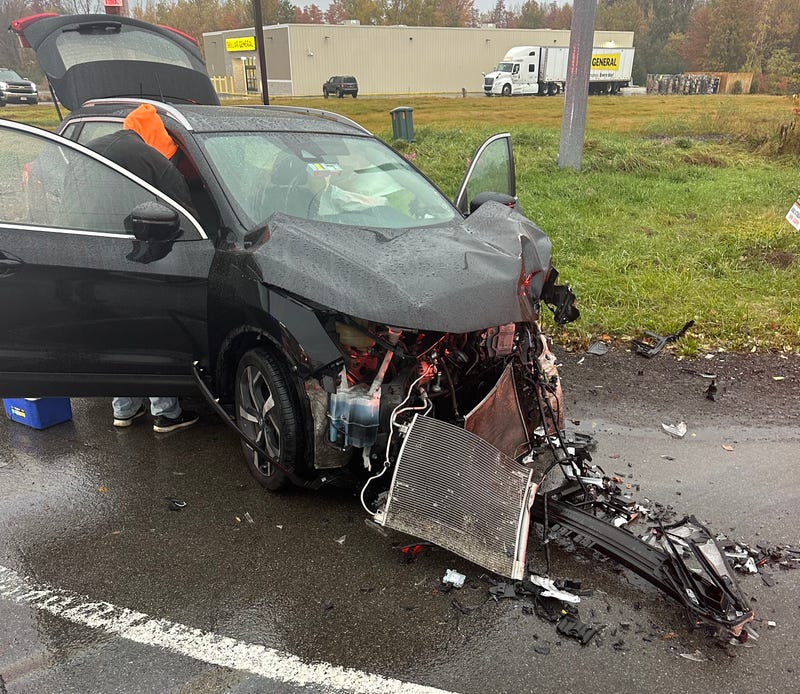 Town of Cambria crash on Thursday, Oct. 26, 2023
