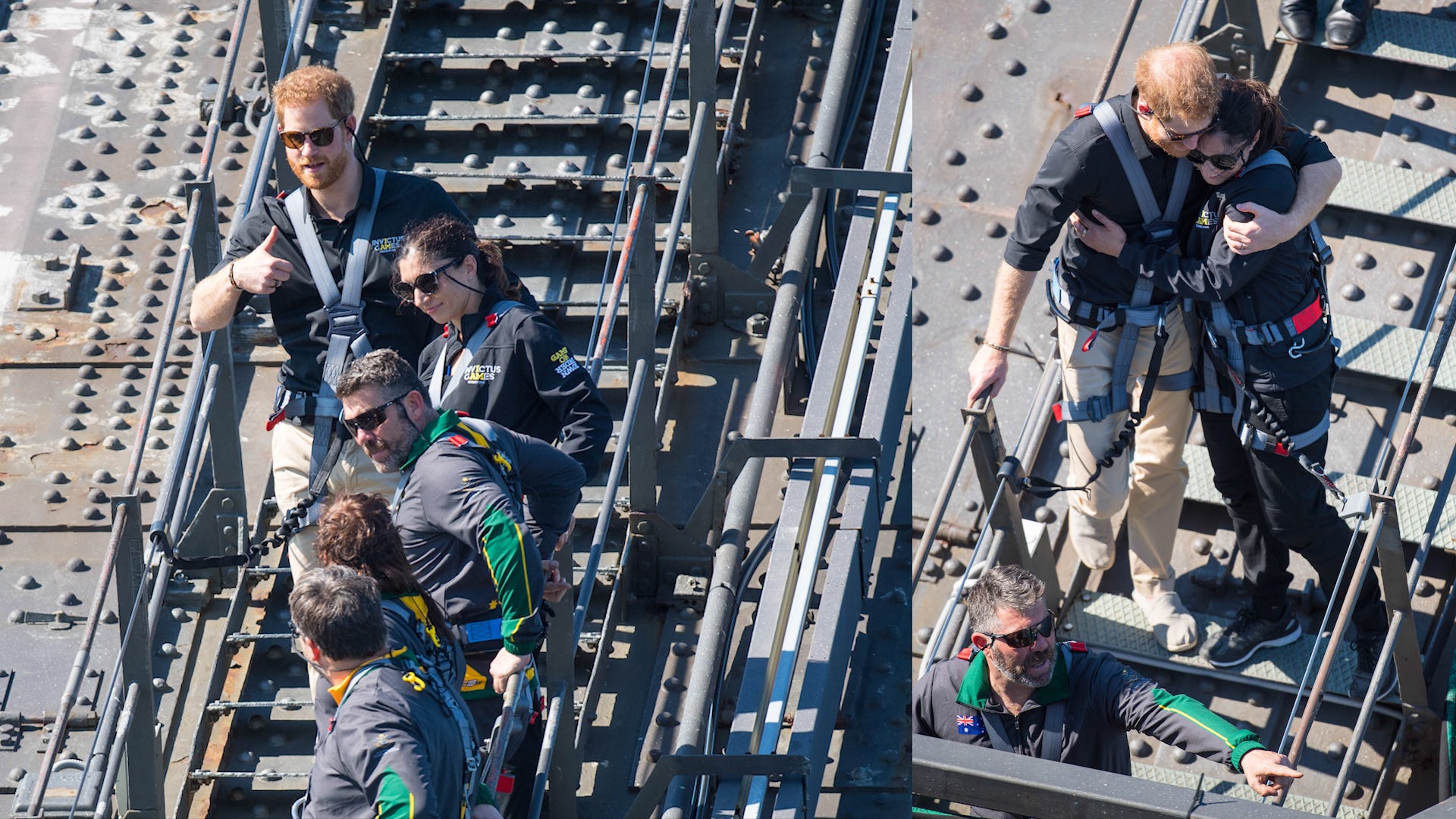 How Prince Harry Comforted Military Widow On Sydney Harbour Bridge