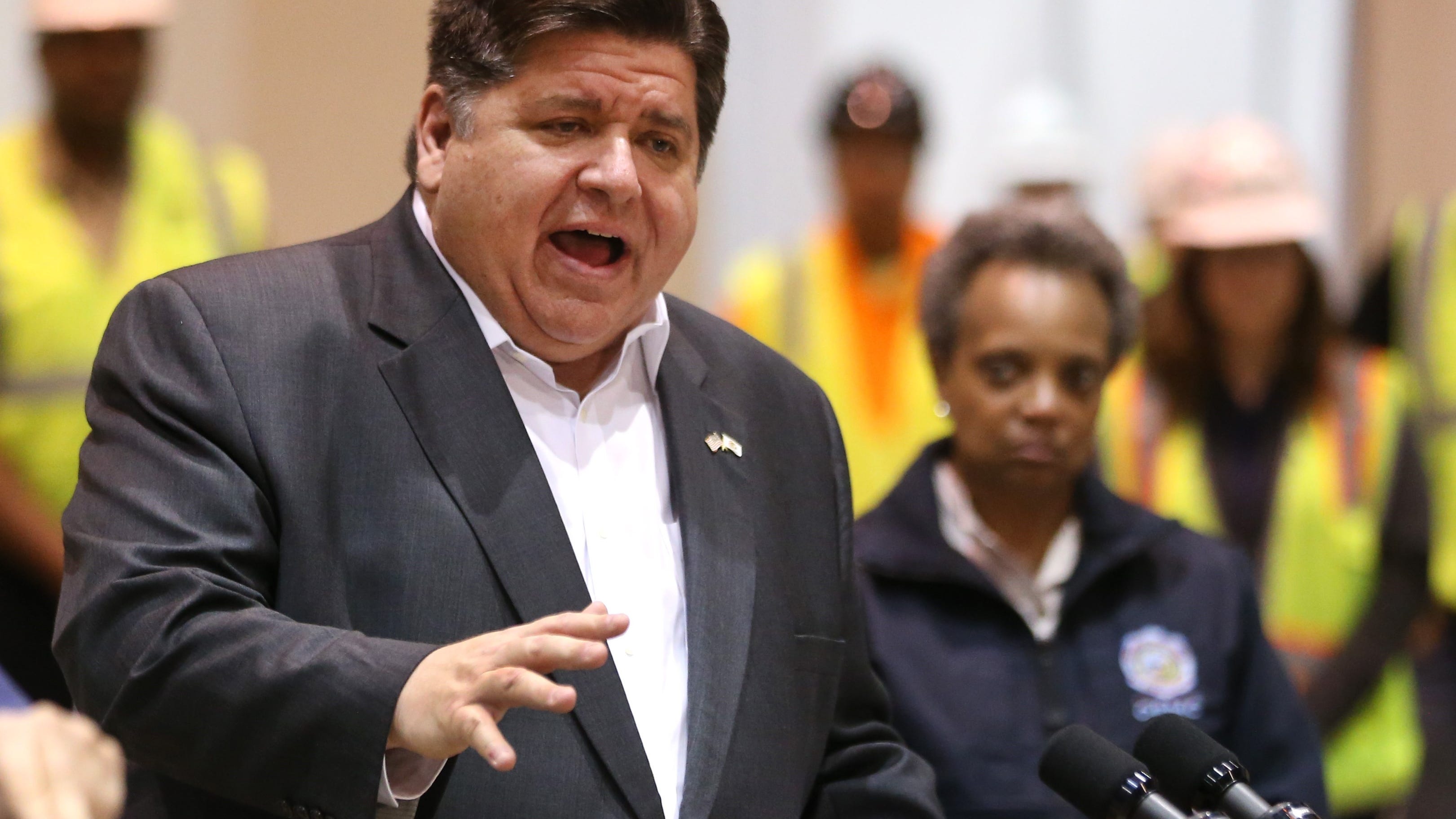 Pritzker promises to continue 'delivering for working families' to counter opponent's populist message