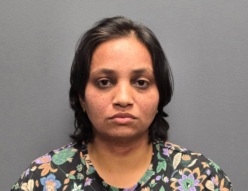 Priyatharsini Natarajan, 35, was charged with two counts of first-degree murder and one count of third-degree possession of a weapon for an unlawful purpose
