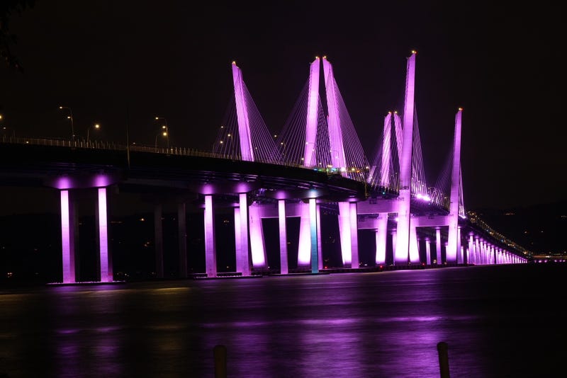 Gov. Kathy Hochul had state landmarks lit purple on Friday in honor of International Women's Day.