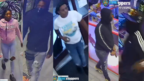 VIDEO: Queens store robbed at gunpoint by group of 5