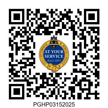 QR Code for St. Patrick's Day reporting