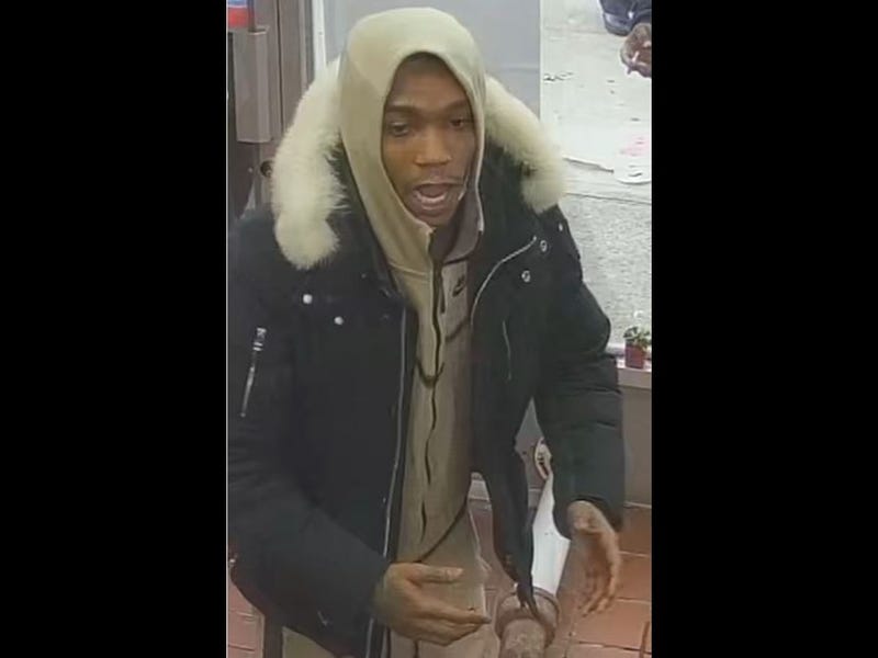 Suspect wanted in connection to an attempted armed robbery and shooting in Rosedale, Queens on Friday.