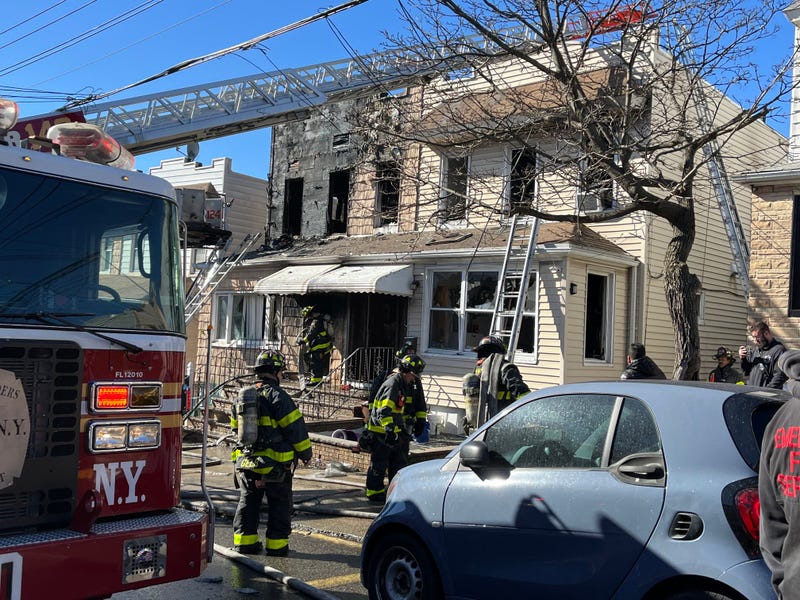 A fire at a Queens home on Monday sent six people to the hospital, including two firefighters, the FDNY said.