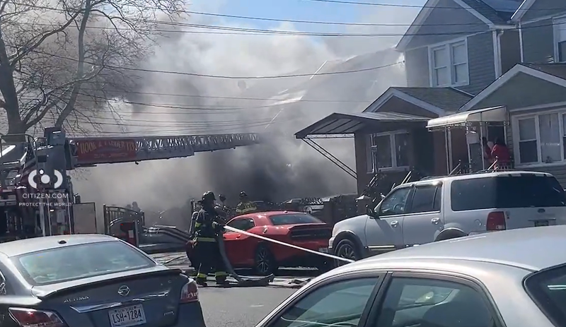 Thirty-three units and 144 firefighters were on scene.