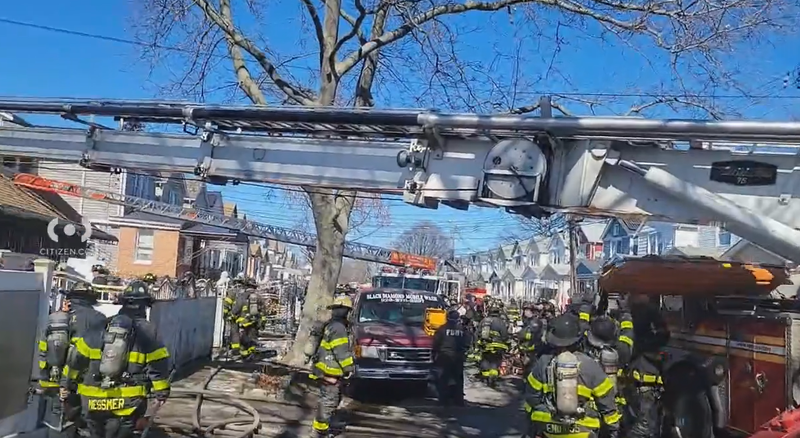 FDNY firefighters respond to a 3-alarm blaze at 116-50 146th St. in South Jamaica on the morning of Sunday, March 2.