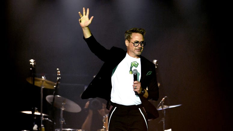 Robert Downey Jr. Opens Rolling Stones Concert With Announcement About Mars