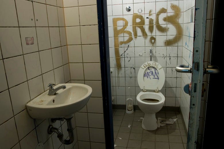 dirty restroom