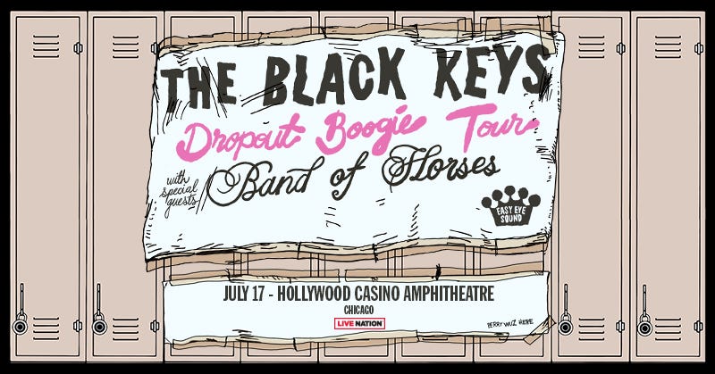 The Black Keys & Band of Horses July 17th Hollywood Casino Amphitheatre