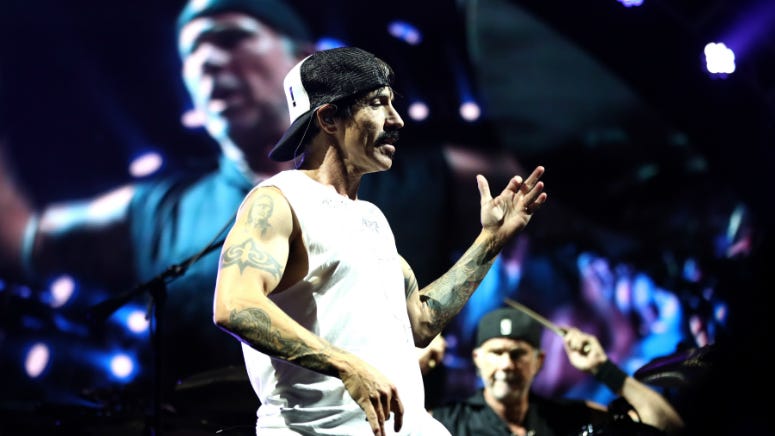 Red Hot Chili Peppers Rock the Pyramids, Cover Radiohead