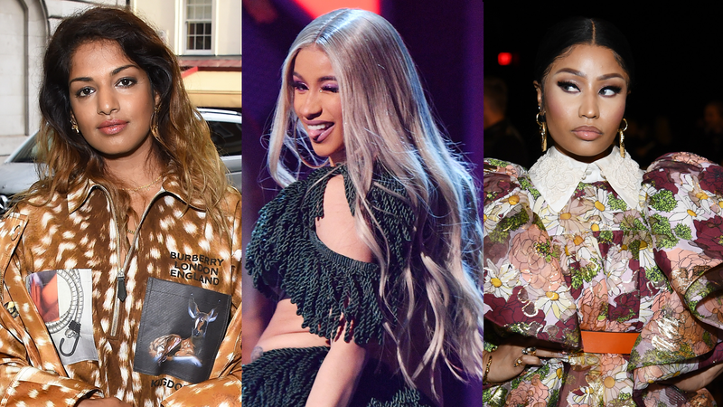 M.I.A, Cardi B and Nicki Minaj