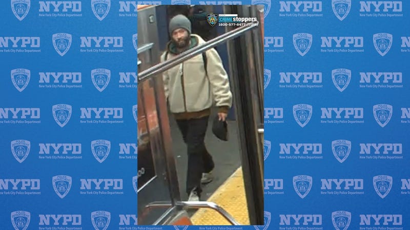 A man is wanted for forcibly kissing a woman on a West Village subway train on Monday, Jan. 13.