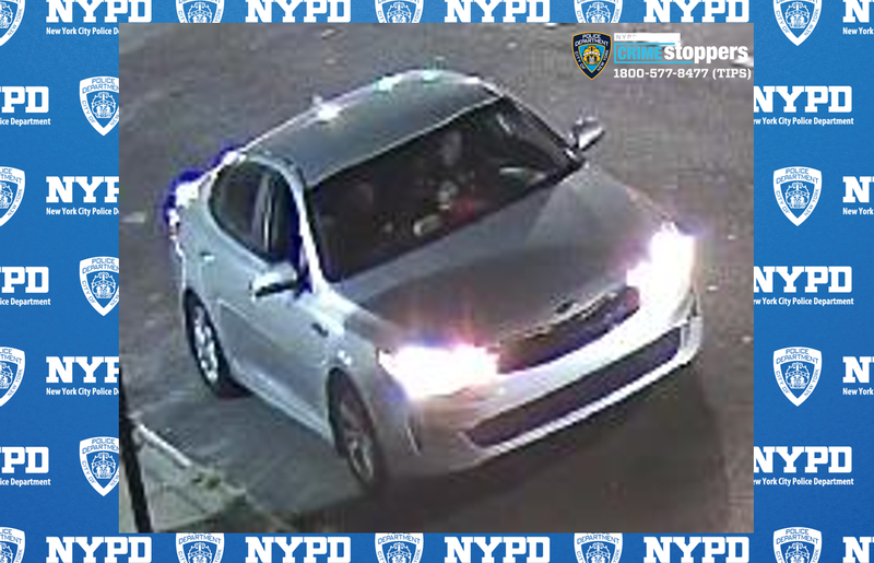 Police are searching for a light-colored sedan in the drive-by from Oct. 5