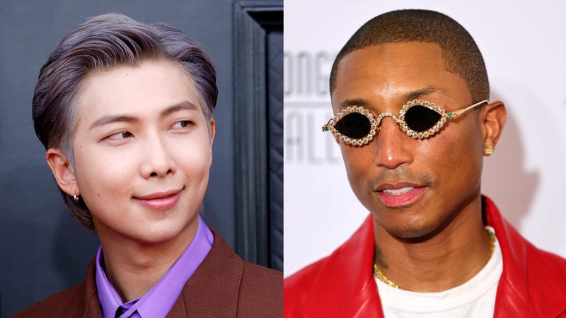 RM from BTS and Pharrell Williams