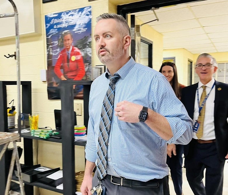 Rockstar Teacher winner Mr. Berry 