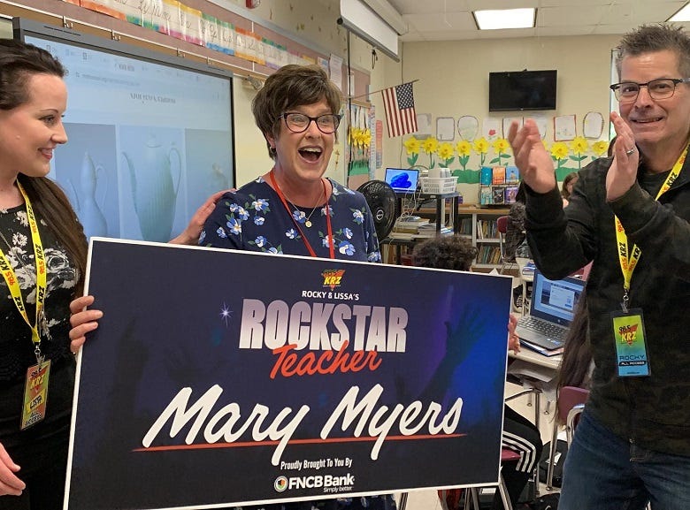 Ms. Myers with Rocky & Lissa