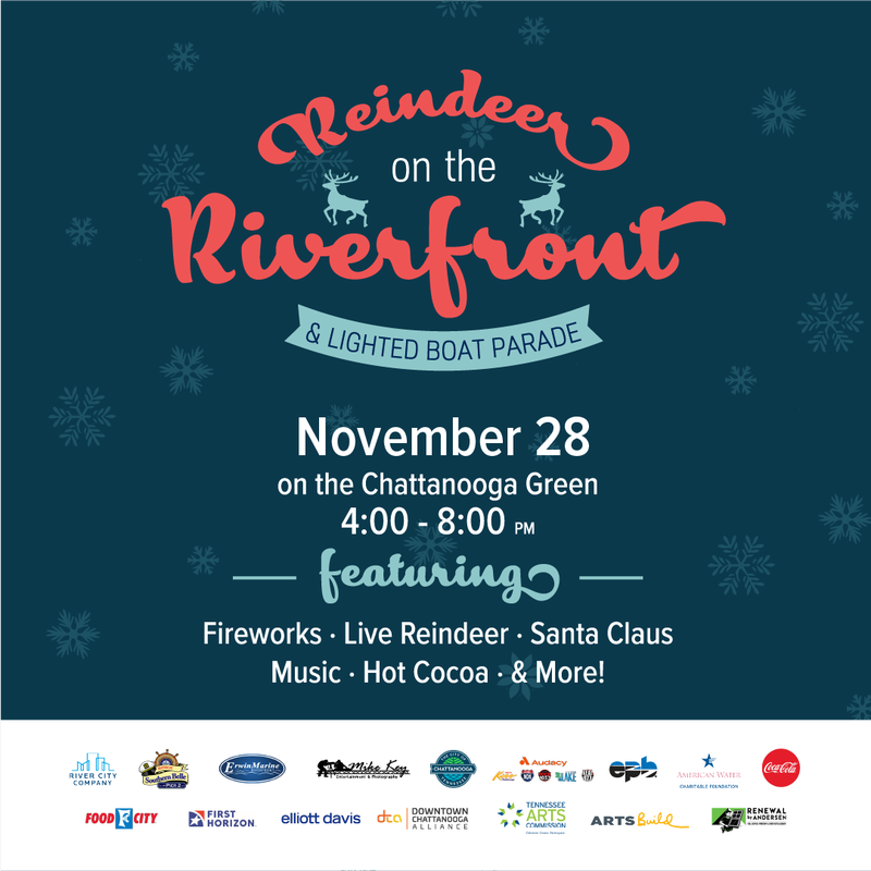 Reindeer on the Riverfront & Lighted Boat Parade