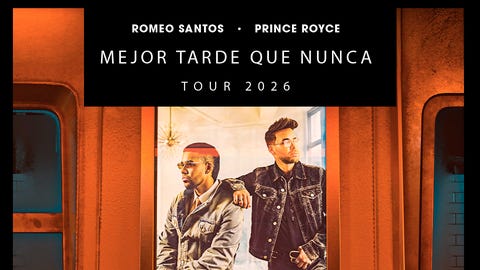 Romeo Santos & Prince Royce: Mejor Tarde Que Nunca Tour 2026 (DC Show)