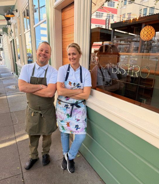 Chefs Evan and Sarah Rich at RT Bistro.