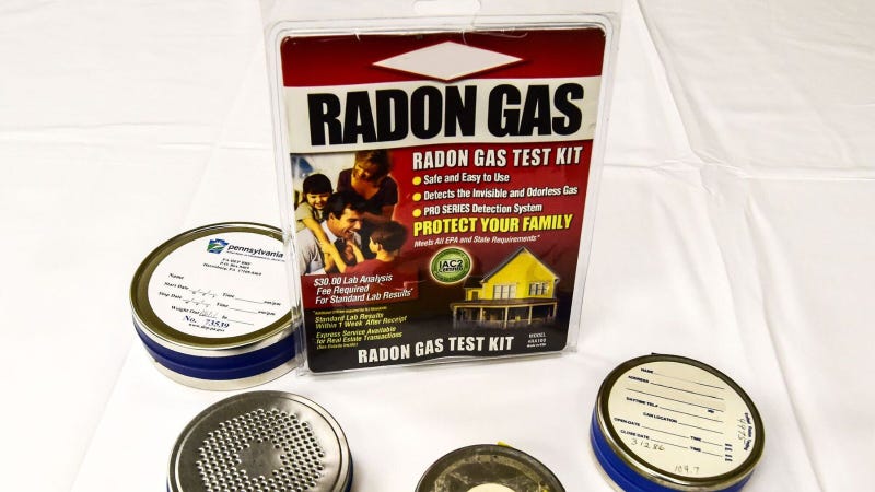 Radon test kit