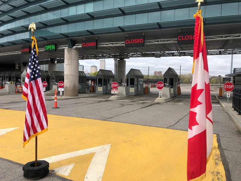 U.S.-Canada border at the Rainbow Bridge