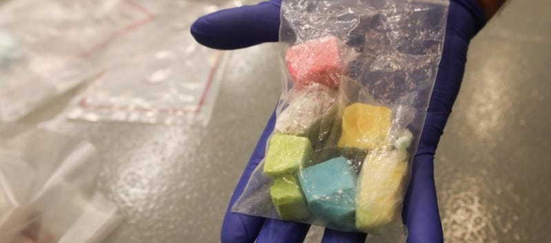It's brightly colored like candy and resembles sidewalk chalk, but agents warn "rainbow fentanyl" making the rounds across the United Sates is extremely dangerous.