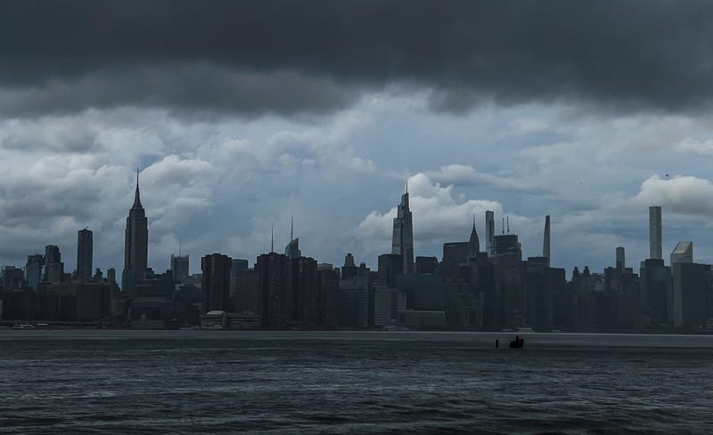 A major storm will slam New York City on Sunday and send temps to 60 degrees in the middle of December, according to AccuWeather.