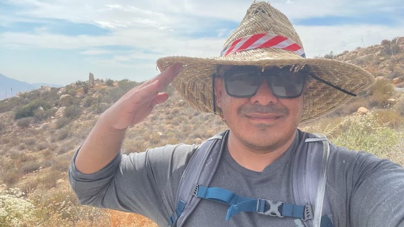 1,954 miles and 45 days. For this U.S. vet the destination is the U.S.-Mexico border