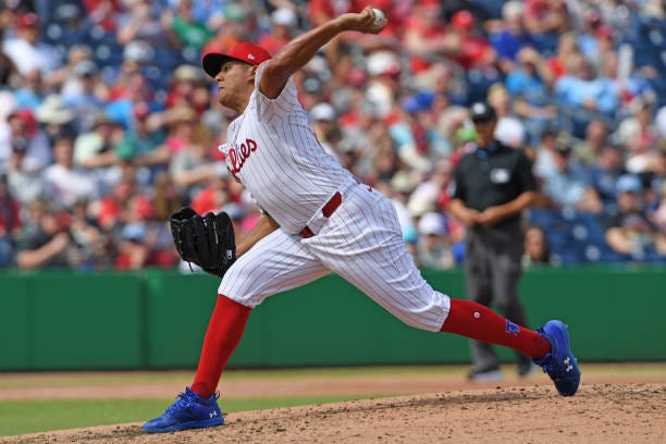 Ranger Suarez pitching in Spring Training