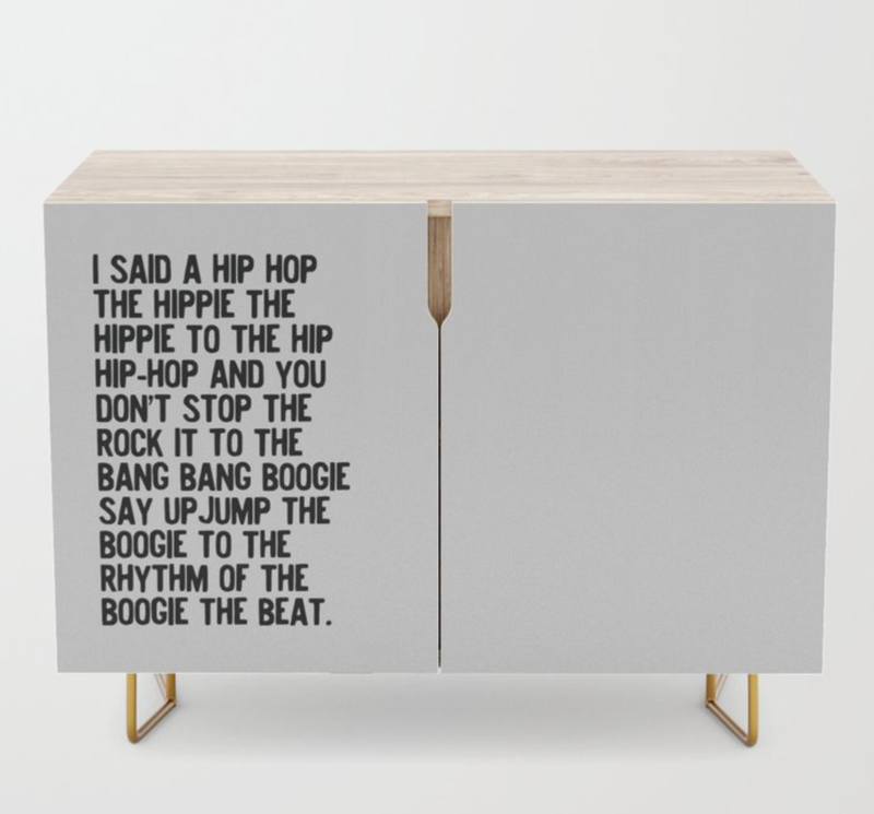 Rappers Delight Credenza
