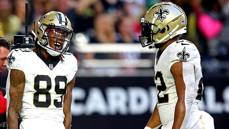 Two touches, two scores: Rashid Shaheed continues incredible start with 53-yard TD grab
