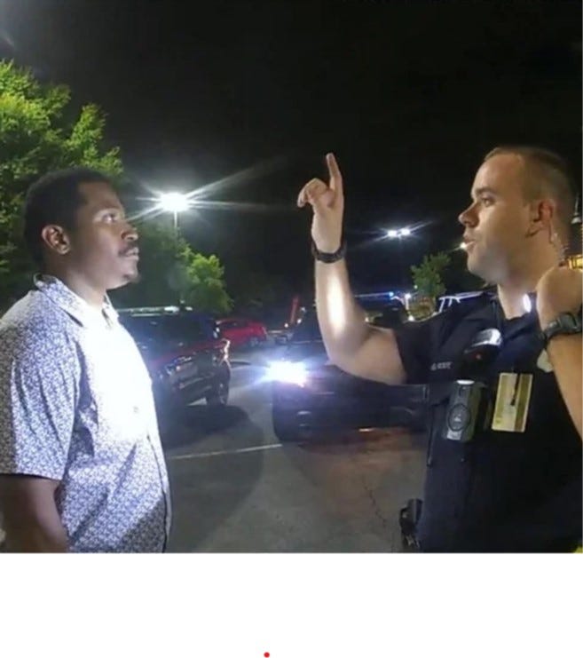When officers tried to arrest Brooks, he grabbed an officer's taser and ran. He was shot in the back.