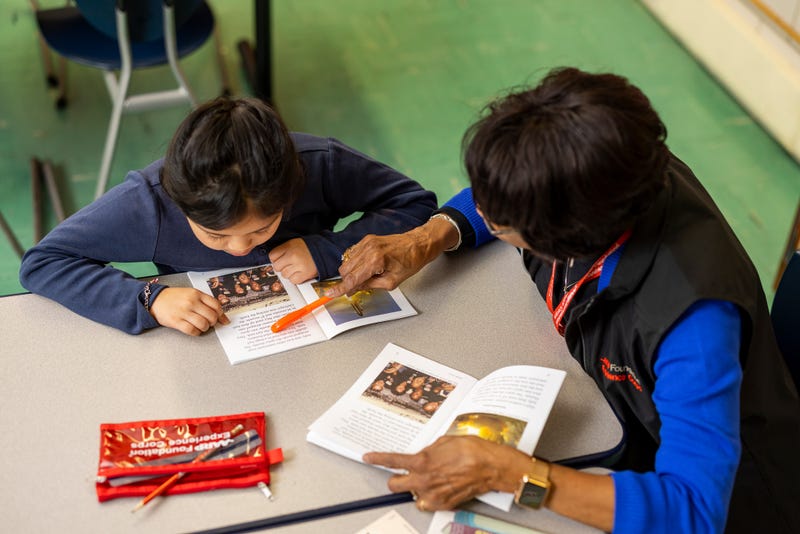 One on one tutoring session for Read to Succeed Buffalo