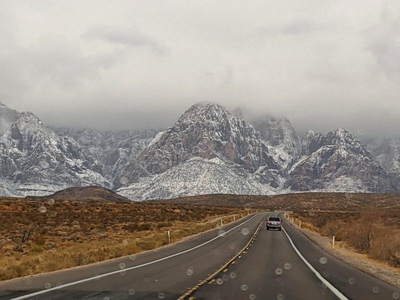 The scenic loop at Red Rock Canyon