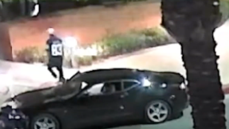 Footage of a shooting suspect at the Red Rock Casino on 9/20/23