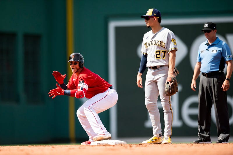 Boston salvaged the final game of their series with Milwaukee on Sunday afternoon.