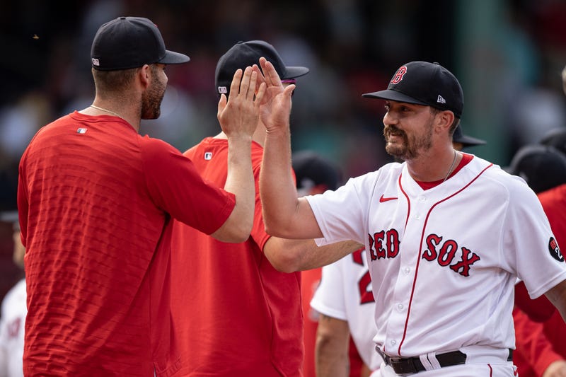 The Red Sox swept the Texas Rangers on Sunday.