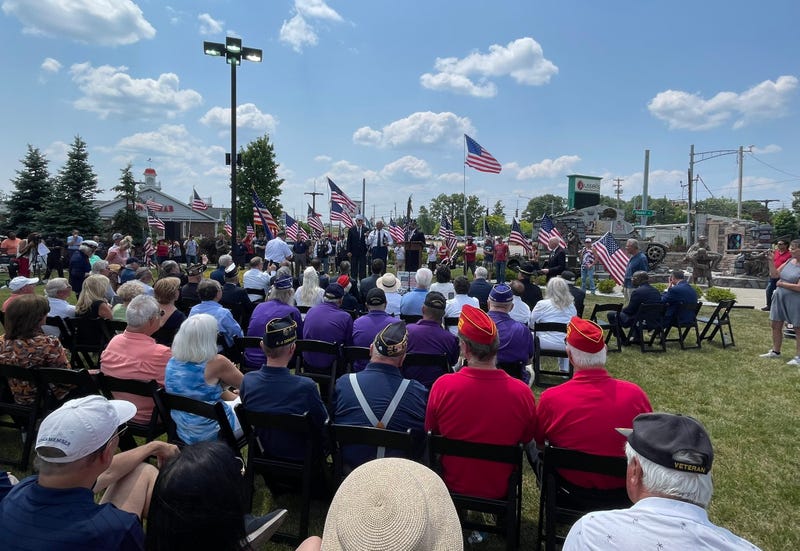 Re-dedication ceremony for Russell Salvatore's Patriots and Heroes Park