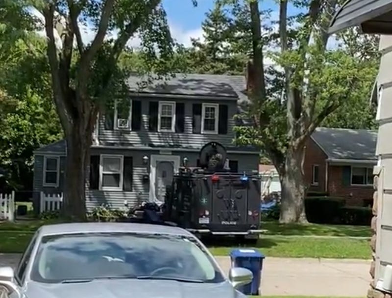 SWAT truck outside Redford Twp. home