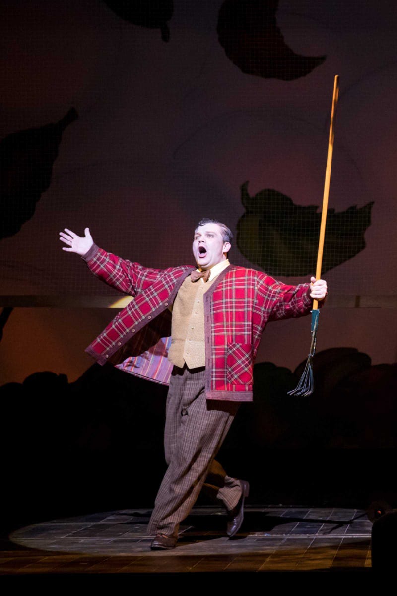 Reed Sigmund in A Year With Frog and Toad at Children's Theatre Company. .