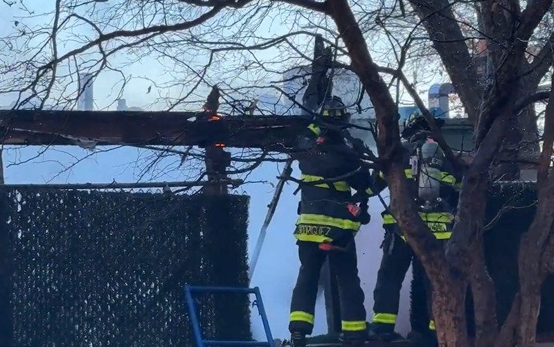 Three firefighters were minorly injured in the fire response.