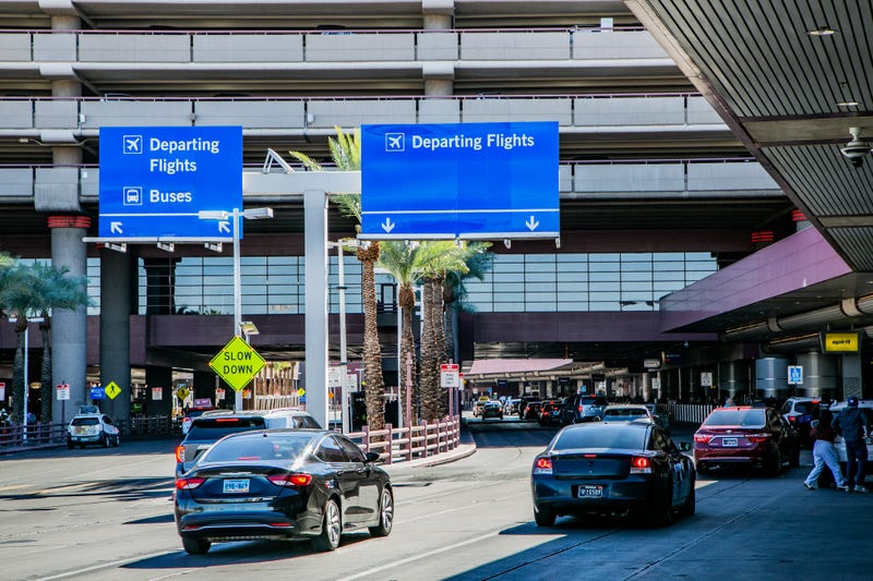 The Terminal 1 passenger drop-off area at Reid International Airport